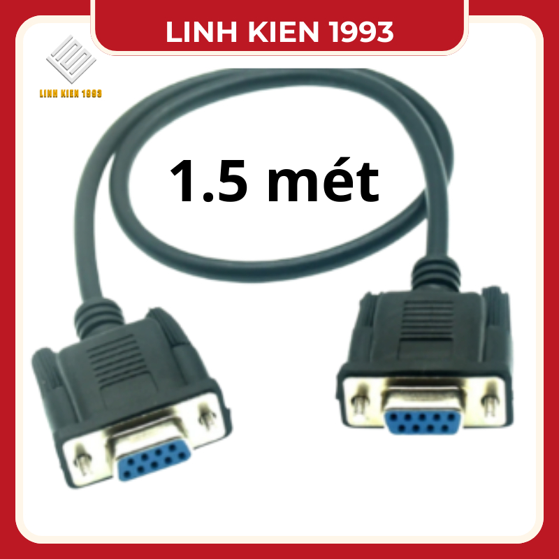 Cáp nối tiếp rs232 db9 đực-đực chiều dài 1.5 mét