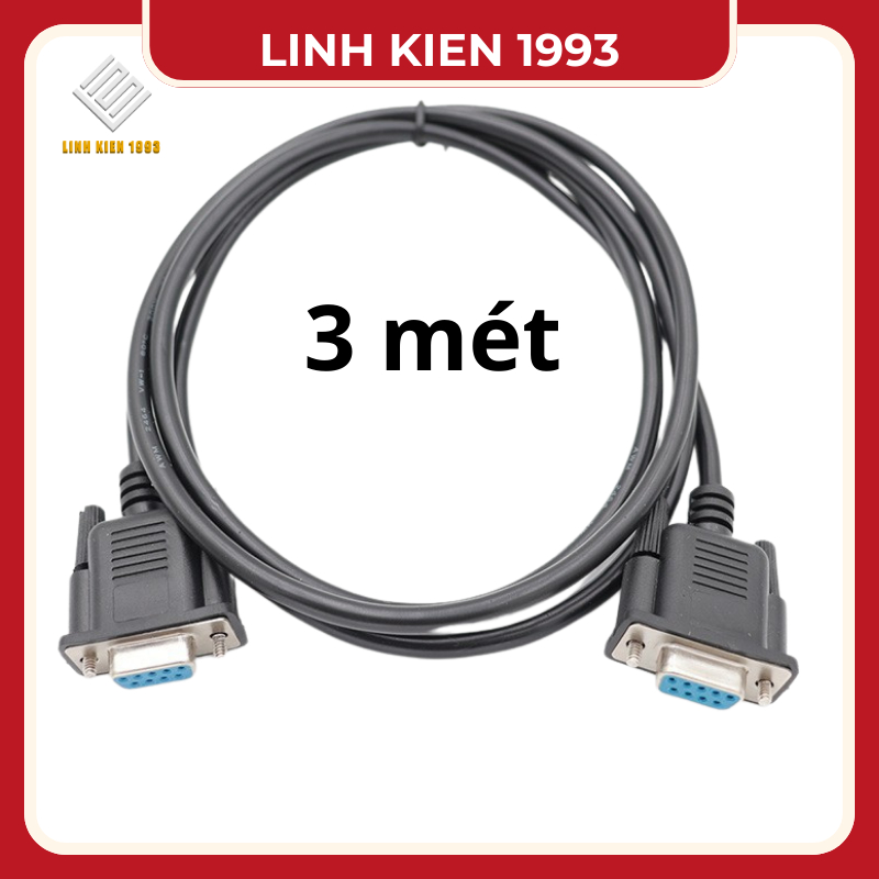 Cáp nối tiếp rs232 db9 đực-đực chiều dài 3 mét