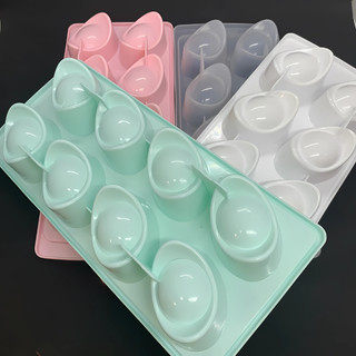  Khuôn rau câu khay đá hình thỏi vàng 8 ô  rau câu bánh in bánh dẻo  nhựa cao cấp 