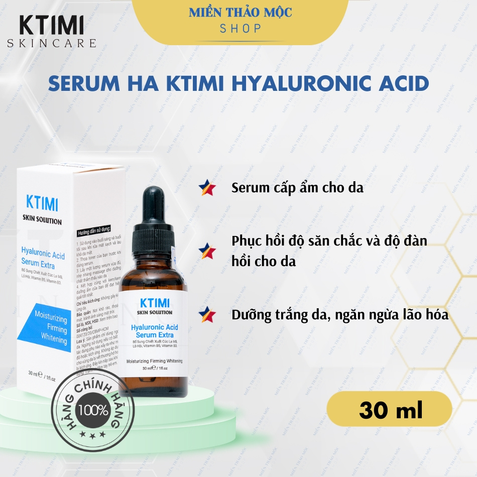 Serum cấp ẩm KTIMI Skin Solution Hyaluronic Acid Serum Extra