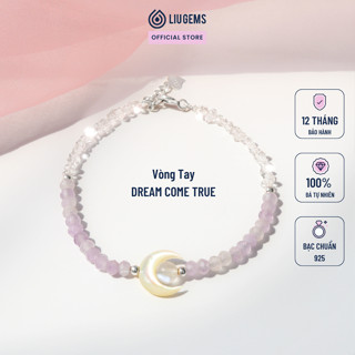 Vòng Tay Đá Thô Tự Nhiên Liugems Dreams Come True Mix Charm Bạc 925 Năng Động Dễ Thương VTDT04