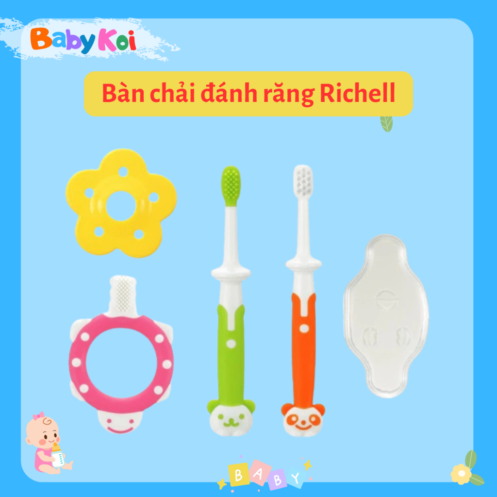 Bàn chải đánh răng Richell cho bé từ 3 tháng