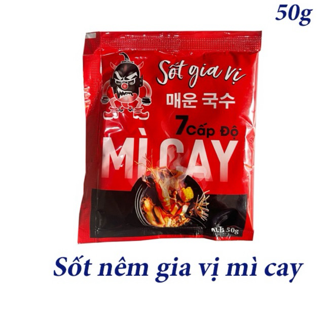 [SAMYFOOD] Sốt Gia Vị Mì Cay 7 Cấp Độ 50g – Sốt Nấu Mì Cay Chuẩn Nhà Hàng, Gia Vị Mì Cay Hàn Quốc