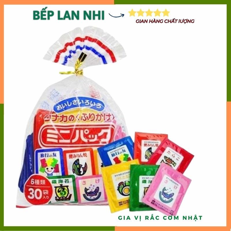 Gia Vị Rắc Cơm,Gia Vị Rắc Cơm cho bé, Gia Vị Rắc Cơm Nhật Bản 30 gói