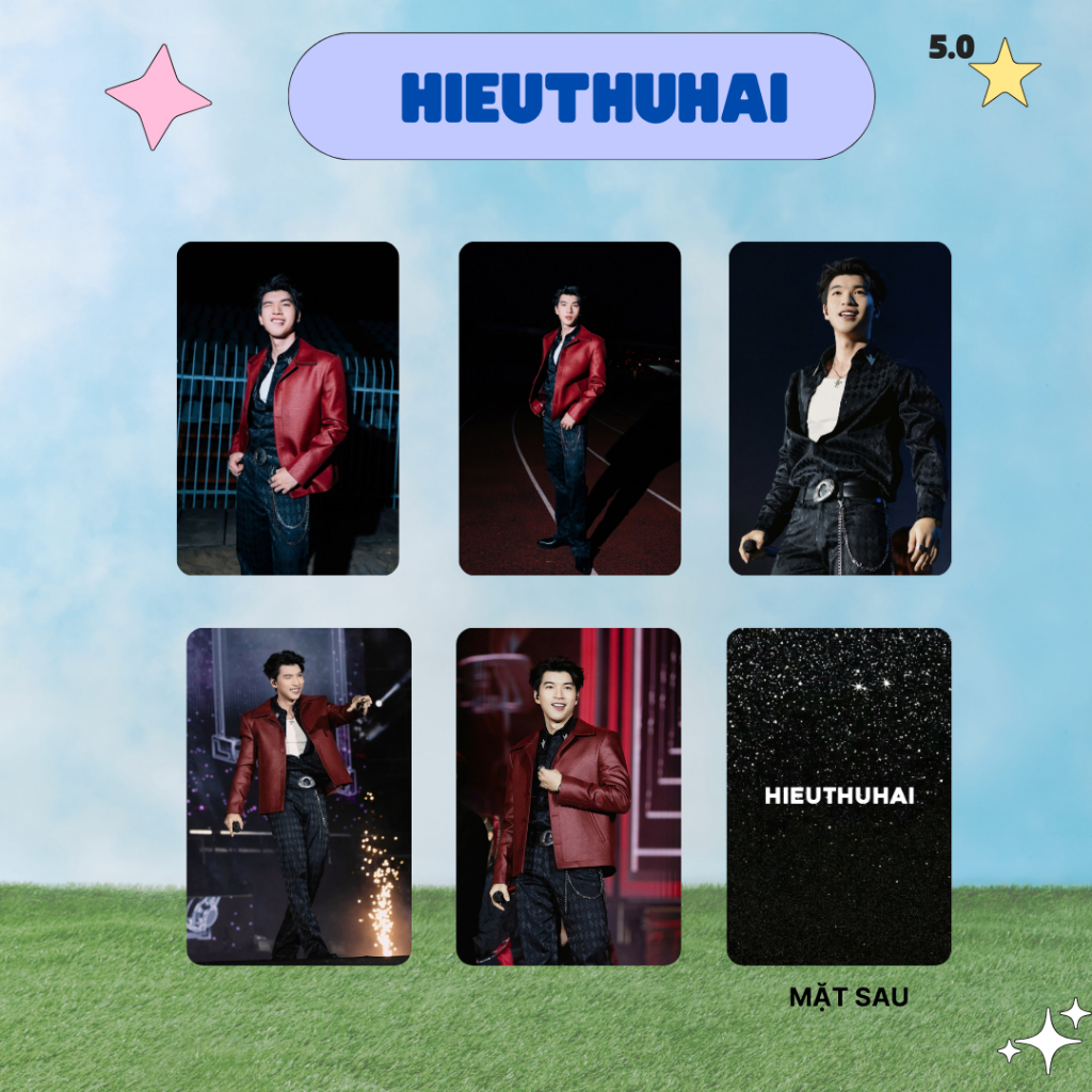 [UNOFF] Card bo góc HIEUTHUHAI - Bản 8 - Card Bo Góc Unofficial - Cán nhám 2 mặt