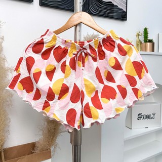Bigsize (71-85kg)⭐️ Quần đùi thun xòe họa tiết cho nữ mặc nhà mặc ngủ thoải mái