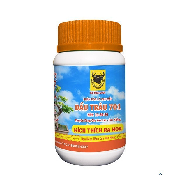 Phân bón lá Đầu Trâu NPK 701 chuyên hoa kiểng - Hũ 100gr - Knseeds4