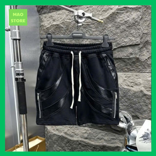 Quần Short Nỉ Nam PB Nỉ Chân Cua Phối Thêu Sọc Vạch Da Khoá Zip Dọc Đùi Dây Rút .Quần Cộc Siêu Cấp Dành Cho Boy Phố 2025