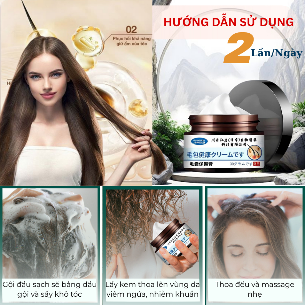 Kem Bôi Viêm Nang Tóc Sakaido 30g – Giảm Ngứa, Loại Bỏ Viêm Nang Tóc, Sạch Gàu, Vảy Nến,Dưỡng Da Đầu Khoẻ Mạnh | BK INNO