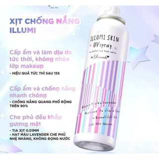 (500k-cty) Xịt chống nắng Naris Parasola Illumi Skin UV Essence SPF50+ PA++++ 80g (Hương hoa Lavender)
