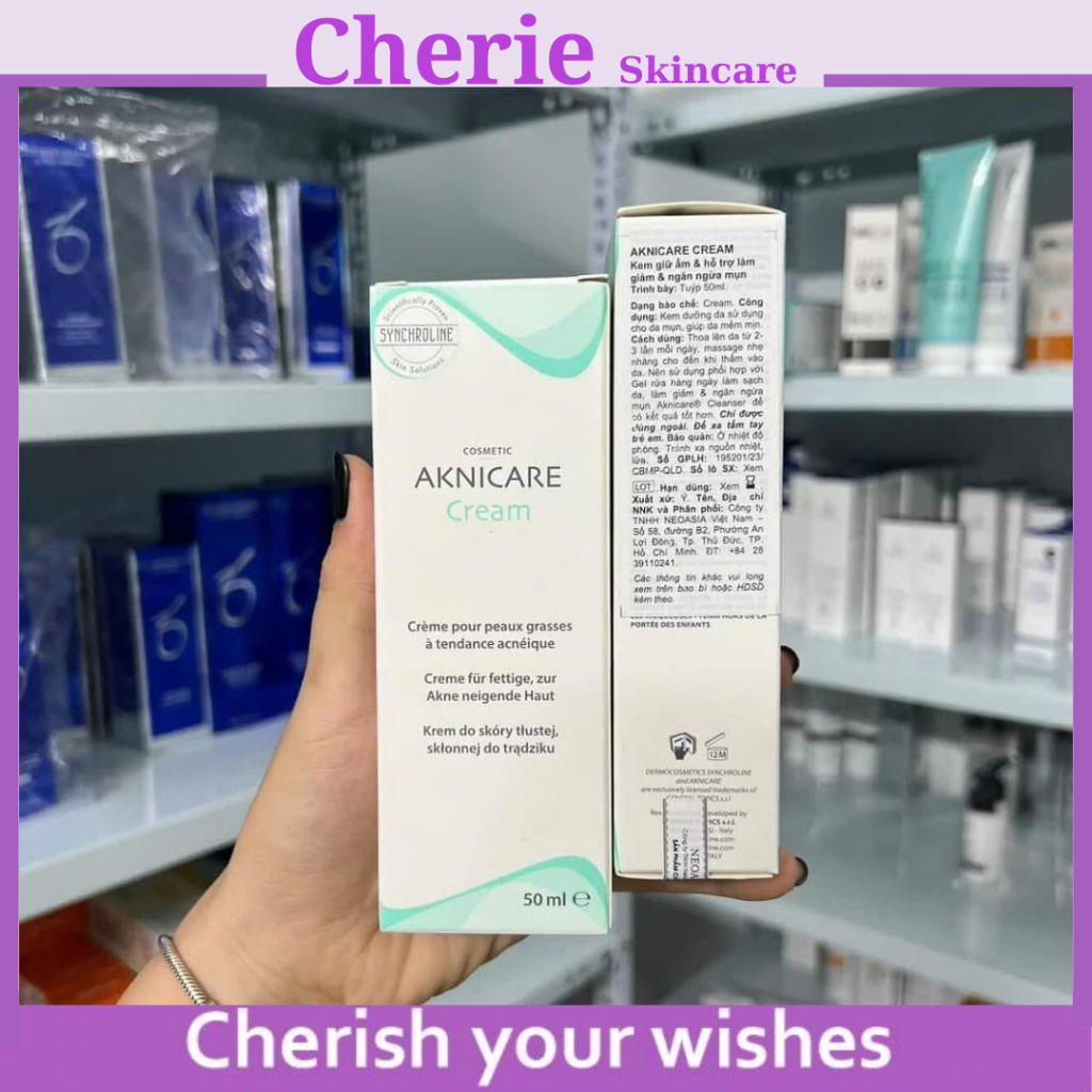Aknicare Cream- Kem hỗ trợ giảm mụn, ngăn ngừa mụn, giữ ẩm 50ml