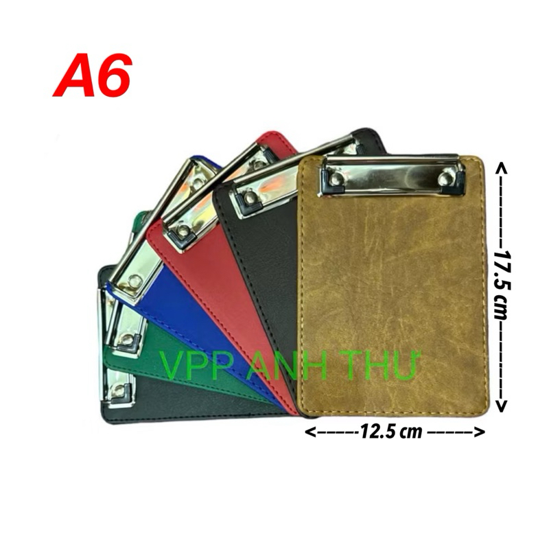 MH: 101 🎀 BÌA KẸP TRÌNH KÝ DA A6 (KT : 12.5 x 17.5cm)