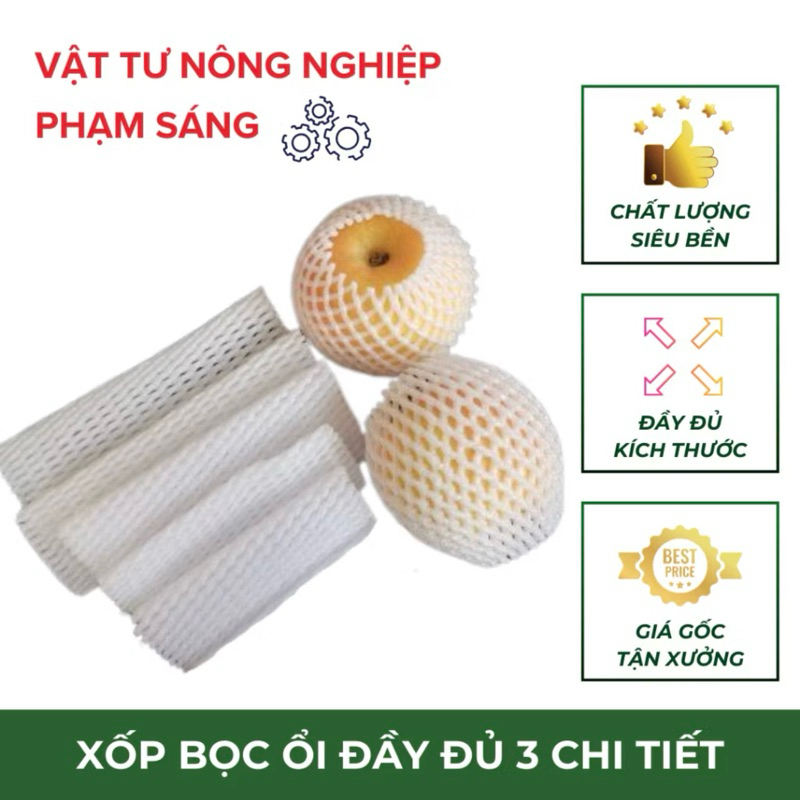 Túi xốp bọc ổi 3 chi tiết 1kg