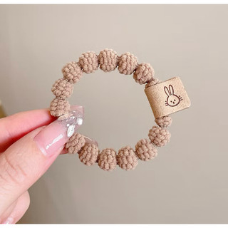 Dây cột tóc nữ phối tag thỏ siêu cute, cột tóc nữ basic Tmthouse