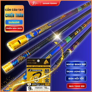 [QUÀ TẶNG 100K] Cần Câu Đài Chiến Thần 8H 6H 5H Săn Hàng Tải Tĩnh 4kg CT23 - Sanami Fishing