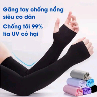 Combo 10 đôi Găng tay ống  chống nắng nam nữ chất liệu vải Hàn mát lạnh chống tia UV cực tốt