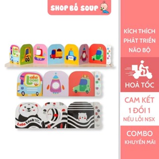 Sách âm thanh Lalalook đồ chơi giúp kích thích, phát triển não bộ thị giác cho bé sơ sinh