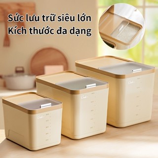 5/10/15KG Thùng đựng gạo dung tích lớn (Đi kèm cốc đong gạo) Chống ẩm chống côn trùng