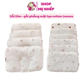  Gối lõm đầu - gối phẳng mặt trên là vải lụa cotton kết hợp mặt dưới là lưới airmesh rất thoáng cho bé 