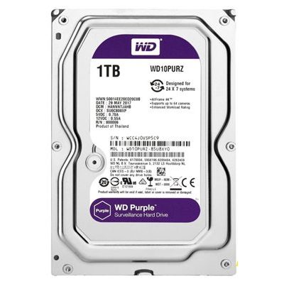 Ổ cứng HDD Western Digital Purple 1TB 3.5" SATA 3 - NEW CHÍNH HÃNG