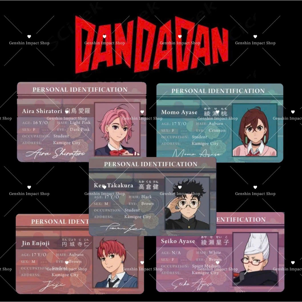 Ảnh card ID anime manga DANDADAN
