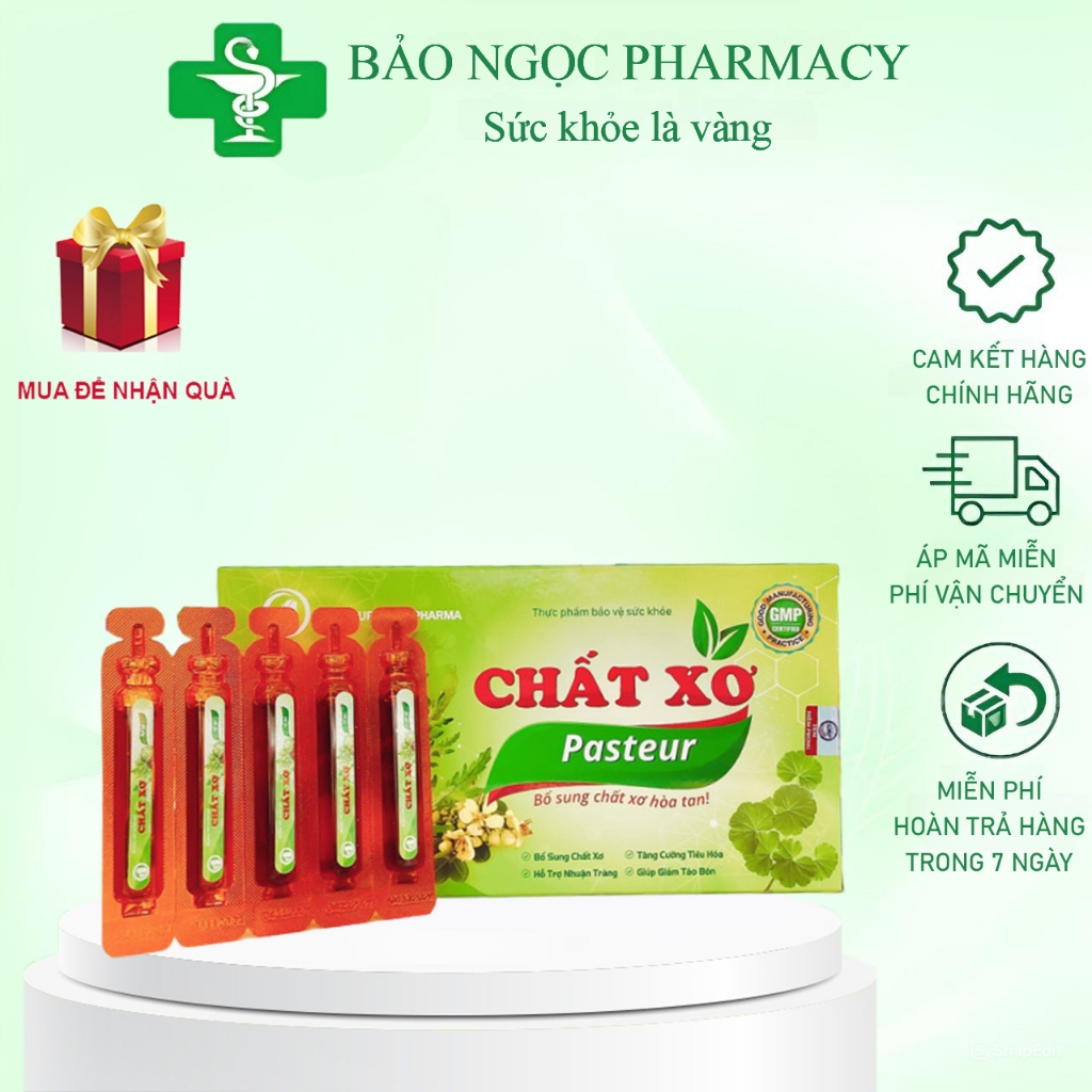 [CHÍNH HÃNG] Chất xơ Pasteur hỗ trợ bổ sung chất xơ, giảm táo bón ở trẻ em và bà bầu, người ít ăn ra