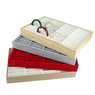 Khay đựng vòng bản, khay trưng bày vòng ngọc cao cấp 40 ngăn kích thước 35*24cm