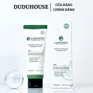  Sữa Rửa Mặt Caryophy Portulaca Cleansing Foam Ngăn Ngừa Mụn Giảm Thâm 150ml Duduhouse 