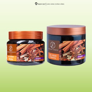  Tẩy Tế Bào Chết Toàn Thân Chiết Xuất Quế Hồi & Cafe Exclusive Cosmetic  380g 500g  