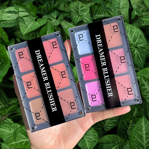 Bảng Má Hồng Kem DREAMER UMI BLUSHER 6 Ô (Cool & Warm), Trang Điểm Bền Màu Lâu Trôi DUNG CHU CHUMIA