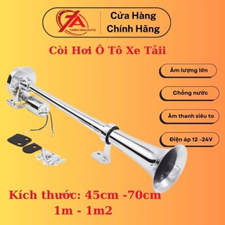  Còi hơi Kèn hơi inox âm thanh to khỏe cho ô tô xe máy dài 45cm 70cm 1m,1m2  - Trâm Anh 94 