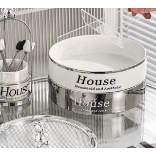 Bộ Khay Sứ Đựng Bánh Mứt Kẹo Cao Cấp -GDHT- Khay mứt 2 tầng Thích Hợp Dùng Trong Ngày Lễ Tết