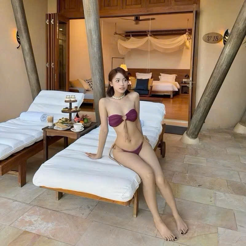 (SẴN - HOẢ TỐC HCM) Bikini Hai Mảnh Màu Mận Siêu Tôn Dáng Hình Thật) | BigBuy360 - bigbuy360.vn