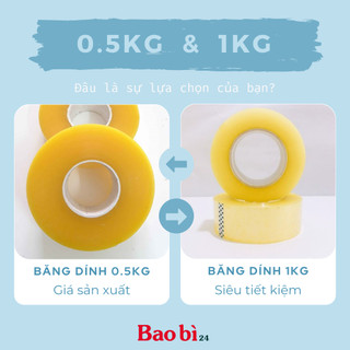 Băng Keo, Băng Dính Trong Dán Thùng, Đóng Gói Tiện Lợi Giá Rẻ
