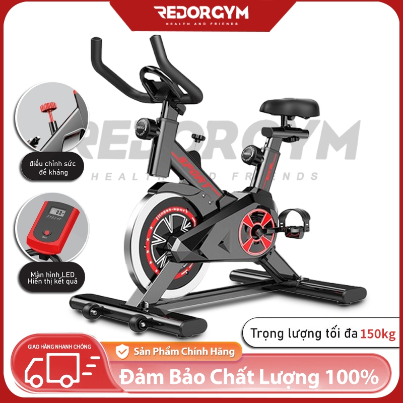Redorgym -Xe đạp tập thể dục tại chỗ ,Bánh đà 4KG,Tạo lực cản thật,Xe đạp thể thao mẫu mới,giá tốt