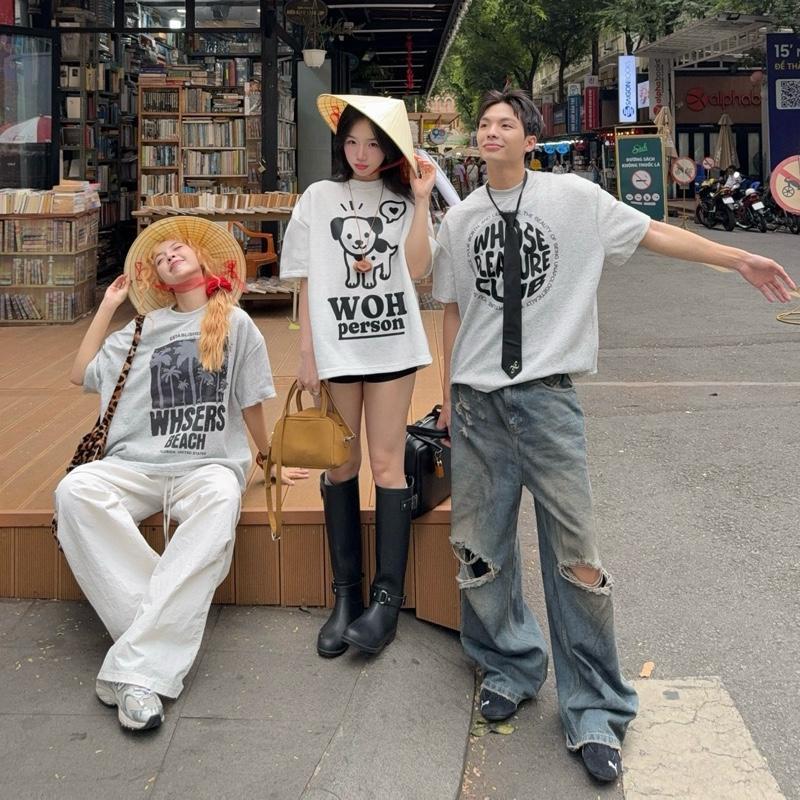 [SPRING SS25] COLLECT TSHIRT  - Áo thun nỉ 2 da in hình Whose Studio | BigBuy360 - bigbuy360.vn