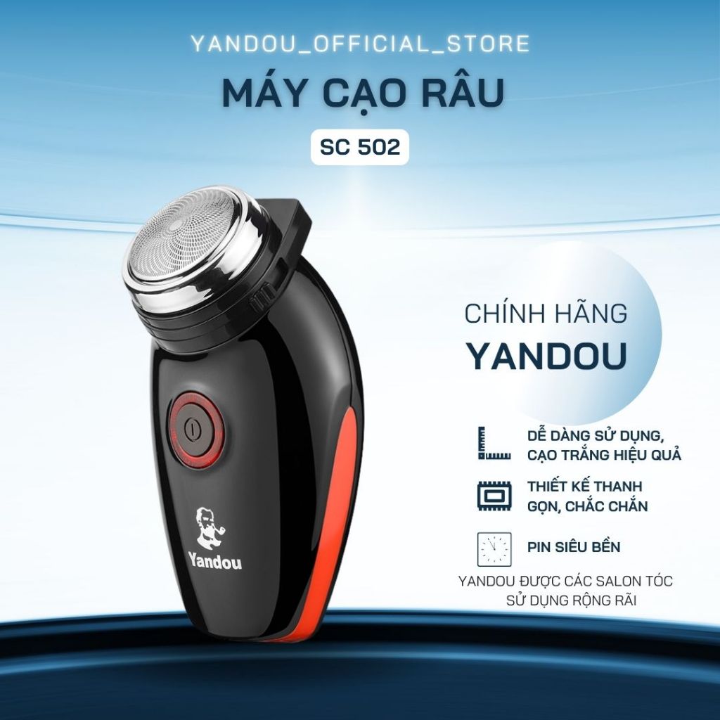 Máy cạo râu lưỡi xoay Yandou SC501 kiểu dáng basic bền bỉ