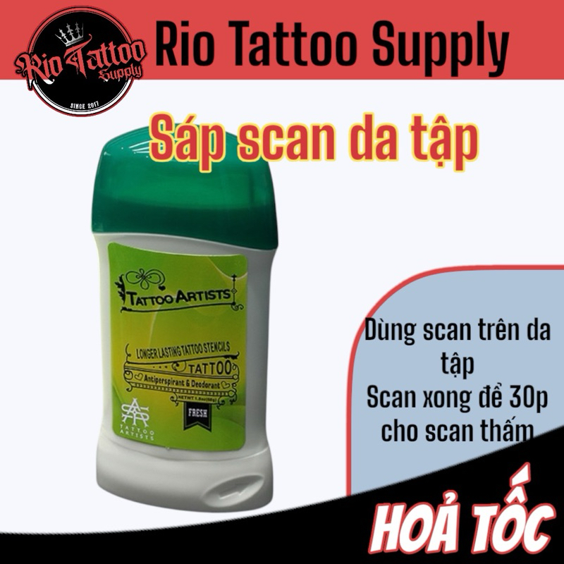 sáp scan trên da tập xăm