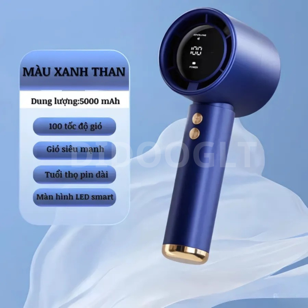 Quạt cầm tay mini gấp gọn 5 cấp độ gió sạc pin tiện dụng, nhỏ gọn, dễ dàng mang theo ( didooglt ) | BigBuy360 - bigbuy360.vn