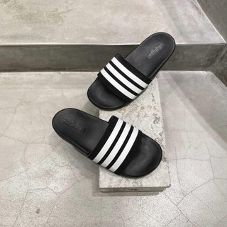 [Chính Hãng] Dép Adidas Cloudfoam - Đen Sọc Trắng - Code: AP9971