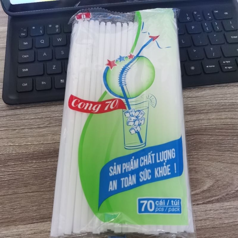 ống hút bẻ cong phi 5 (70 óng)