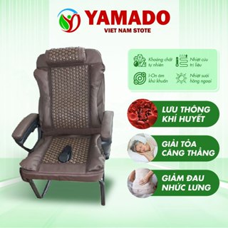 "Ghế Massage Đá Nóng Dưỡng Sinh KS-204, Nhiệt Hồng Ngoại, Giảm Đau Nhức, Thư Giãn Sâu