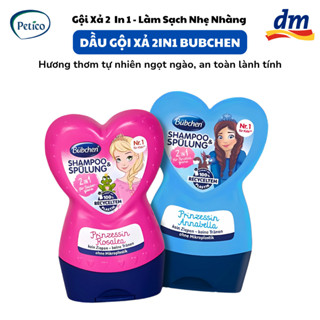 Dầu gội và xả 2in1 Bubchen công chúa Rosalea cho bé gái, tóc suôn mượt dễ chải, hương thơm nhẹ nhàng