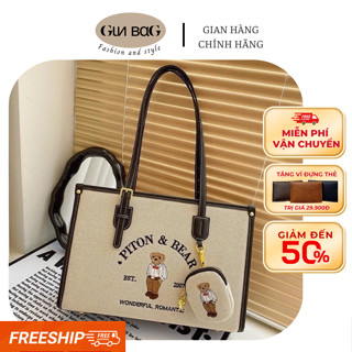 [HOT Trend] Túi xách đứng gấu Siêu HOT GIN BAG, tote đeo vai, đựng điện thoại size 34cm GB701