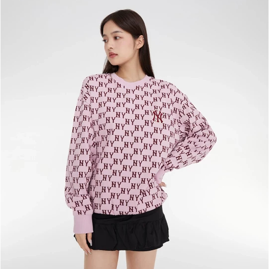 [Chính Hãng] Áo Sweater M - L - B Monogram Dích Dắc - Hồng