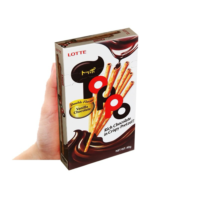 Combo 10 hộp bánh que có nhân Toppo Lotte Hàn Quốc
