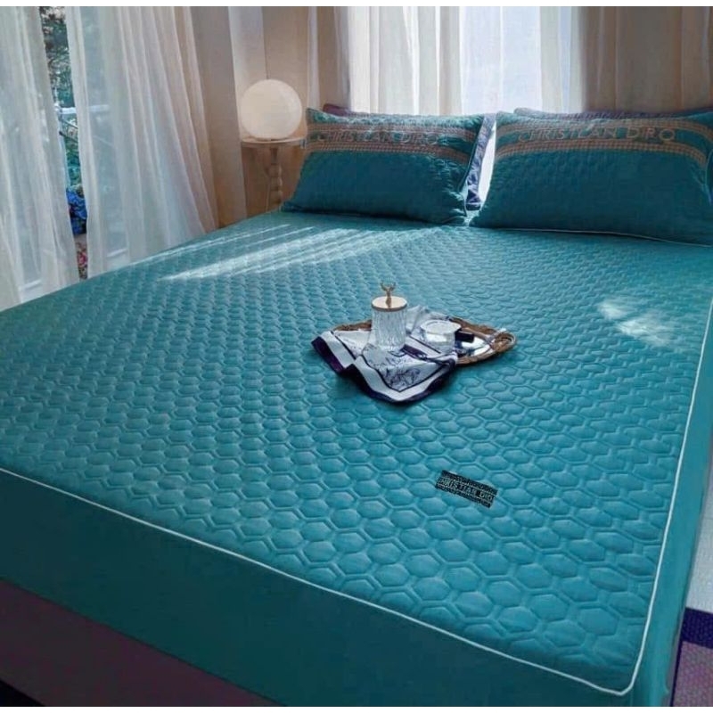 Sét Ga Phi Lụa Trần Bông Bo Chun Nhập Khẩu Cao Cấp