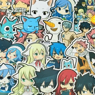 [Fairy Tail] Set 20 sticker trang trí dễ thương, miếng dán sổ tay - Sticker Anime Fairy Tail