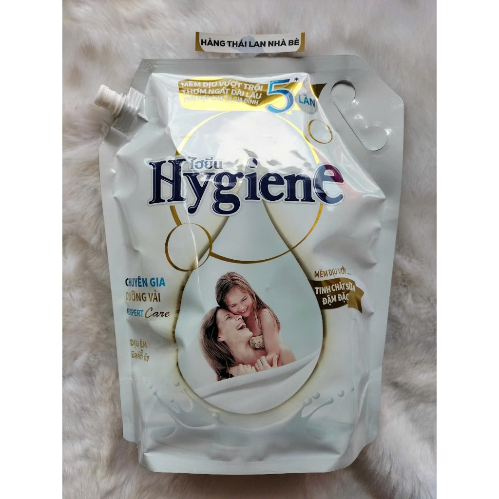 Túi lớn 2000ML NƯỚC XẢ VẢI HYGIENE THÁI LAN MÀU TRẮNG