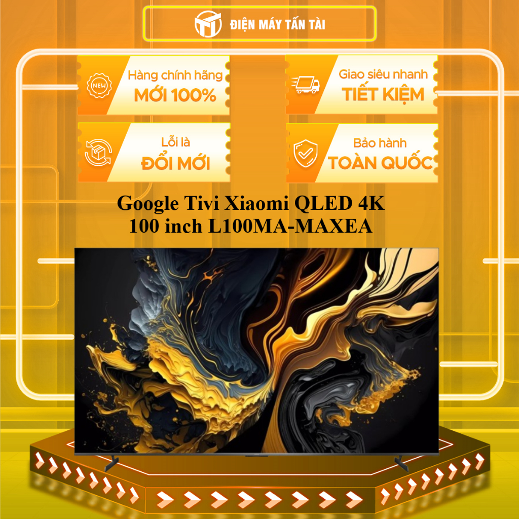 L100MA-MAXEA - Google Tivi Xiaomi QLED 4K 100 inch L100MA-MAXEA -MIỄN PHÍ GIAO LẮP HCM